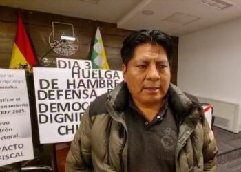 Senador Ticona levanta su huelga y dice que la Ley de Escaños ‘cercena’ a Chuquisaca