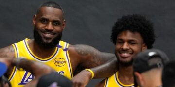 LeBron James disfruta entrenar con su hijo Bronny: ‘Es pura alegría’