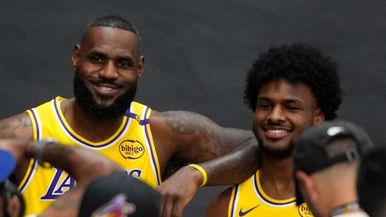 LeBron James disfruta entrenar con su hijo Bronny: ‘Es pura alegría’