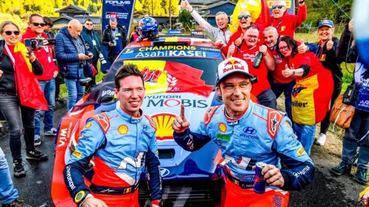 El belga Neuville se proclama finalmente campeón mundial de rallies