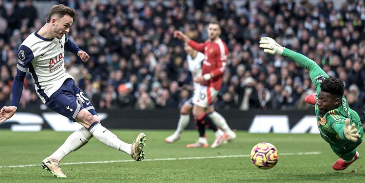 Tottenham gana 1-0 y hunde al Manchester United en la 15ª posición