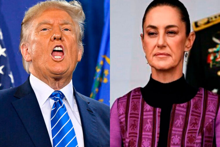 Trump dice que la presidenta de México está de acuerdo en ‘detener’ la migración