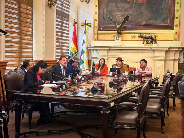 Una sesión del Concejo Municipal de La Paz. FOTO: Concejo de La Paz