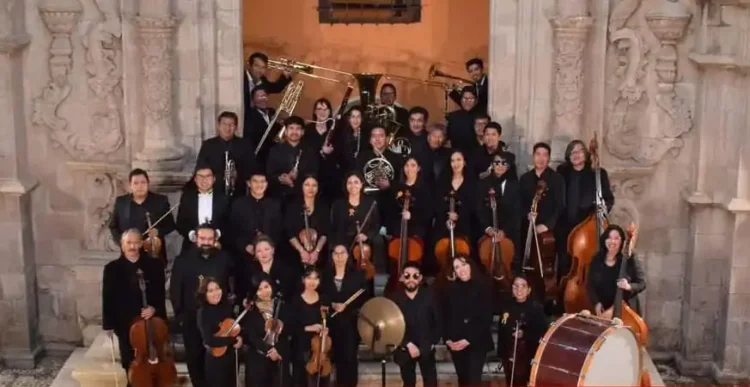 Integrantes de la Orquesta Sinfónica Nacional de Bolivia. FOTO: OSN