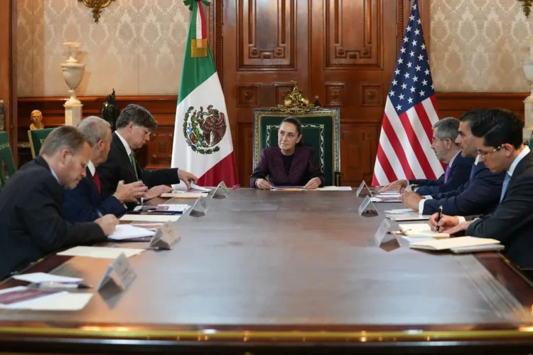 Sheinbaum se reunió con Christopher Landau, subsecretario de Estado de EEUU/RRSS Claudia Sheinbaum