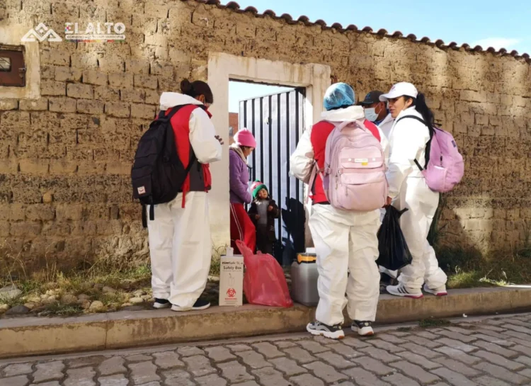 Salud de El Alto despliega 150 brigadas para vacunar contra el sarampión. FOTO: GAMEA