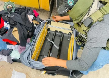 La FELCN encontró la droga en los soportes de un a maleta/FELCN