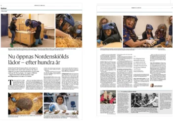 La apertura de las cajas fue reflejada por la prensa sueca/Emb. de Suecia en Bolivia