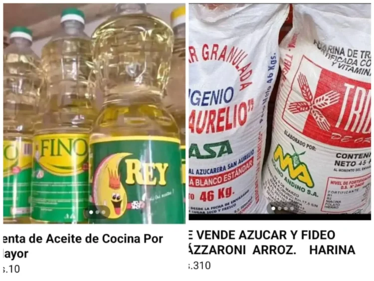 La FELCC alerta sobre estafas en redes sociales en venta de productos de la canasta familiar y combustibles. FOTO: RRSS