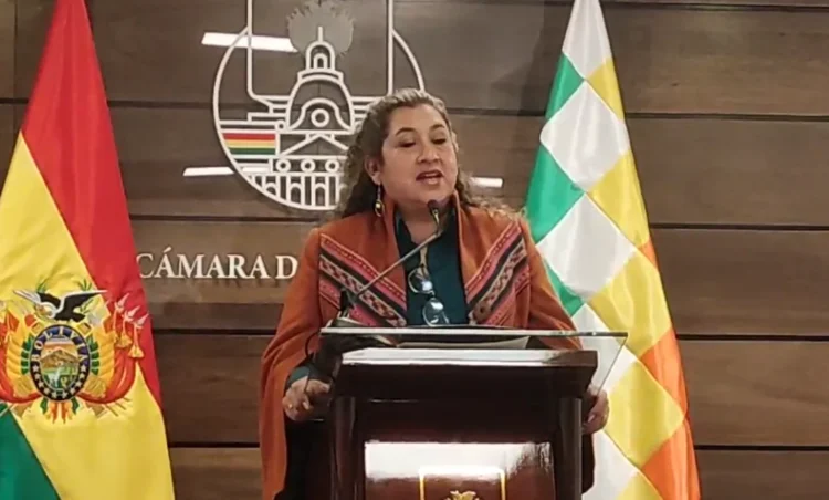Senadora anuncia proceso penal contra diputado evista por acoso político
