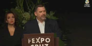 Klaus Frerking, en la apertura del foro agropecuario con candidatos.