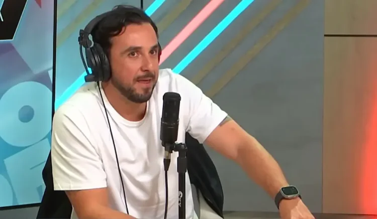El candidato a la Vicepresidente Juan Pablo Velasco en Pov, de Unitel.
