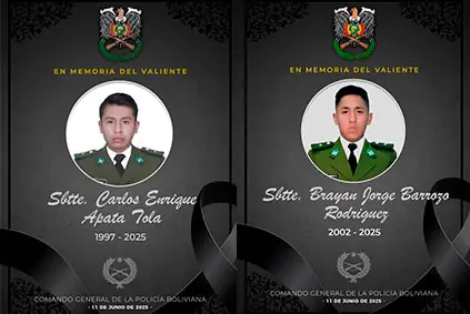 Gobierno responsabiliza a Evo por muerte de dos policías en Llallagua