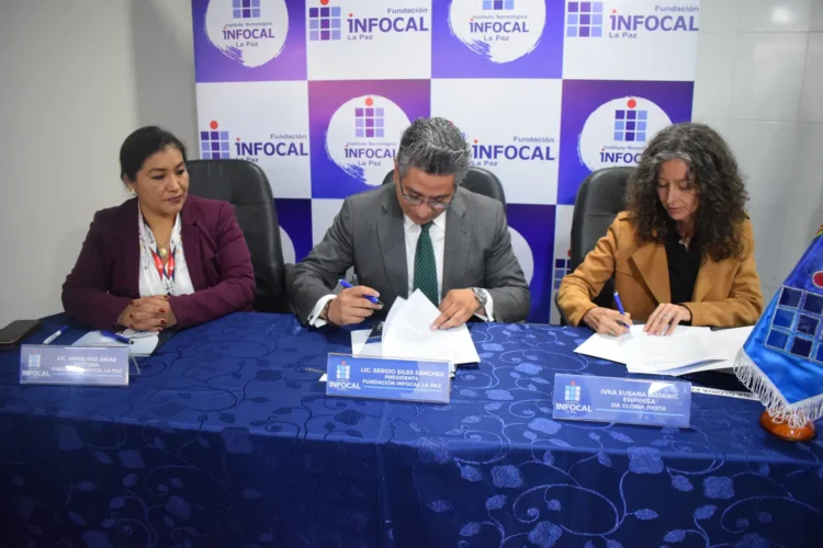 Infocal y Da Gloria Pasta forman acuerdo para la formación técnica