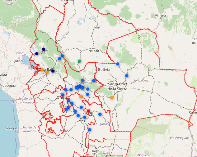 Sexta jornada de bloqueos reduce a 28 puntos