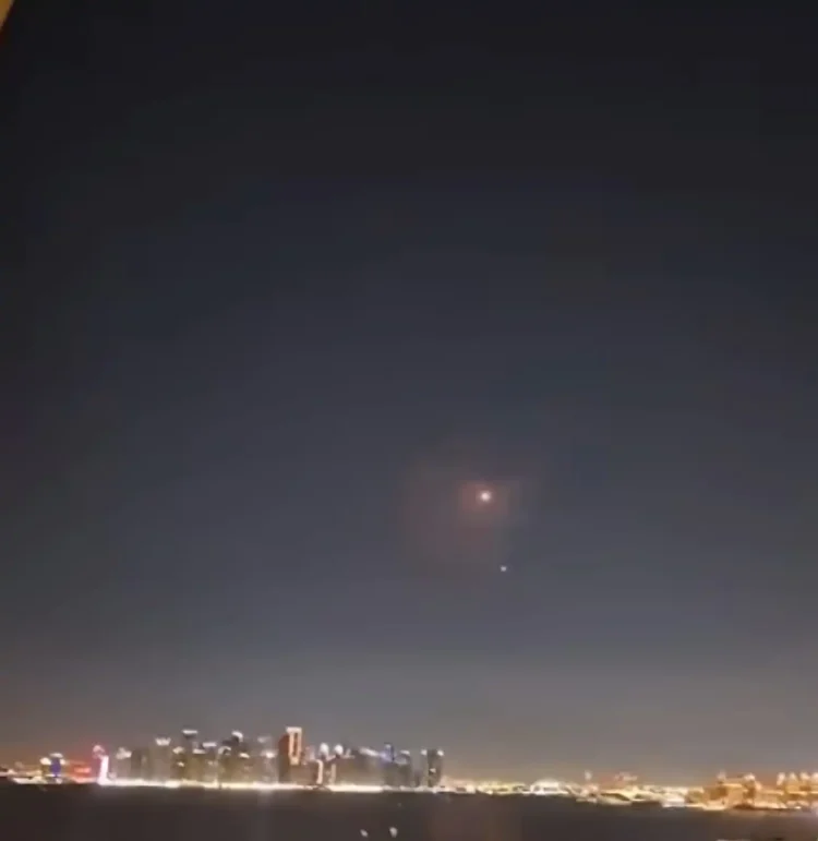 Los misiles iraníes fueron interceptados/ Captura de video