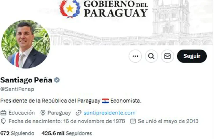 Revelan ciberataque a cuenta en X del presidente paraguayo