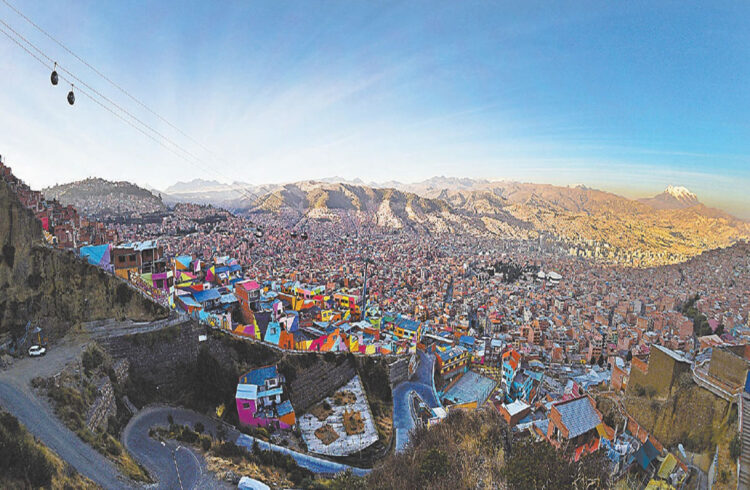 La Paz, una ciudad lienzo