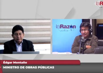 Ministro de Obras Públicas en entrevista. Foto: La Razón Radio