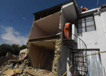 Demuelen ambientes de dos casas en La Paz, las lluvias dejaron al menos 143 emergencias