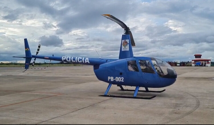 Patrullaje aéreo en Pando, helicóptero y avioneta van a seguridad y búsqueda de pistas clandestinas