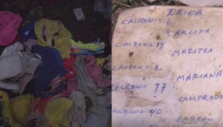 En Santa Cruz un hombre coleccionaba más de 1.000 prendas interiores de mujeres y las anotaba en su cuaderno