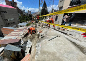 Una niña resulta herida en La Paz por la caída de muro debido a la humedad