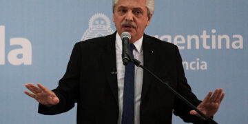 El presidente Alberto Fernández