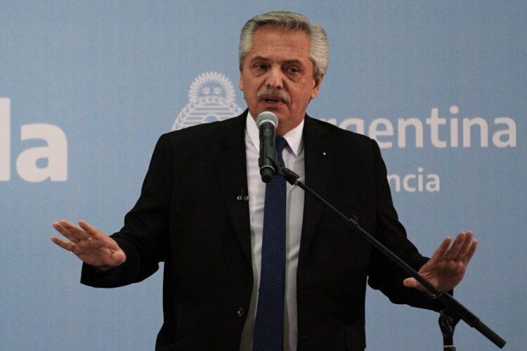 El presidente Alberto Fernández