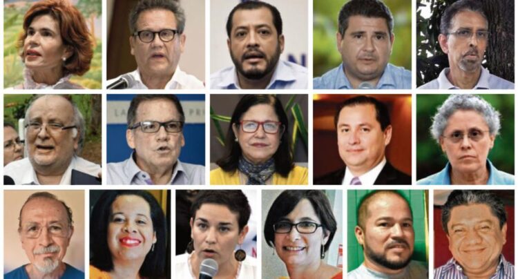 Siete opositores condenados a hasta 13 años de prisión en Nicaragua