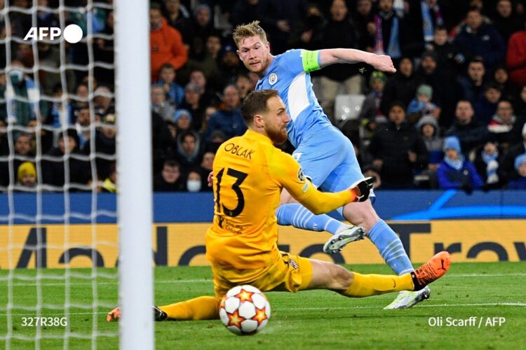 El Manchester City gana 1-0 al Atlético en la ida de cuartos de Champions
