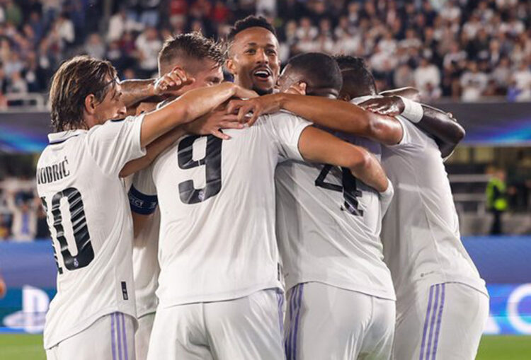 El Real Madrid gana 2-0 a Eintracht y logra su quinta Supercopa de Europa