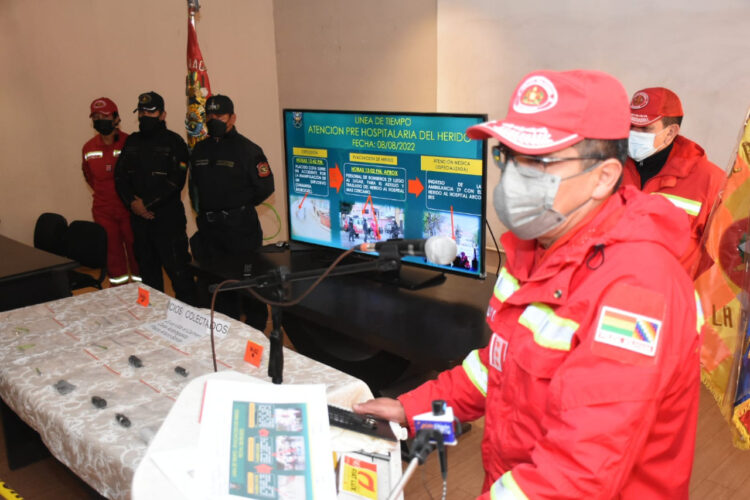 Bomberos confirma que cocalero herido tenía un cachorro de dinamita en su mano izquierda