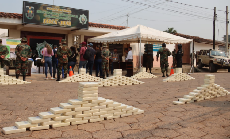 En Beni se incautan 337 kilogramos de cocaína