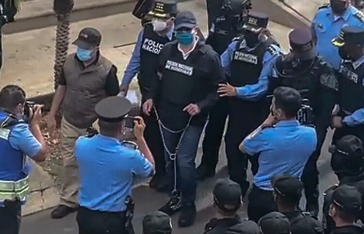 Expresidente de Honduras detenido tras pedido de extradición de EEUU