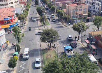 Vista de la avenida Germán Busch en Miraflores.