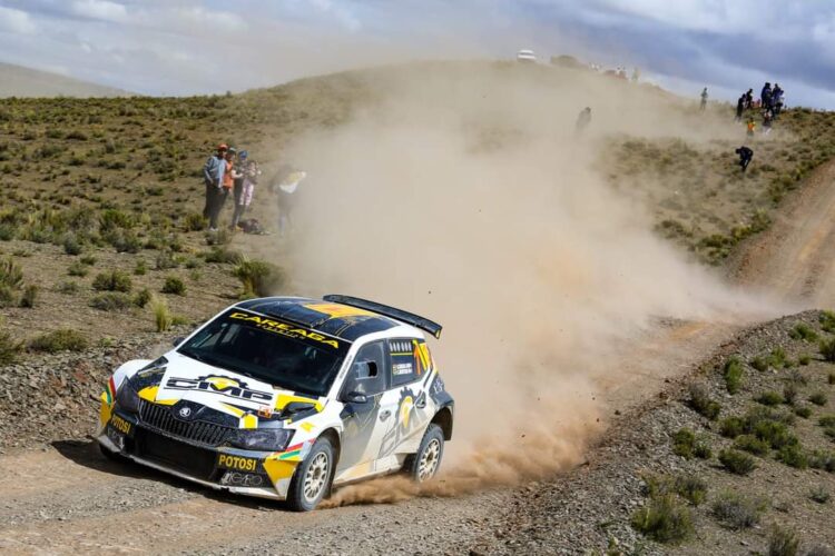 Sebastián Careaga ‘vuela’ en el Rally Oruro