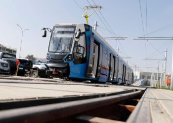 El Tren Metropolitano en Cochabamba. Foto: APG