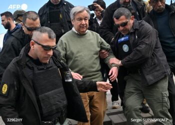 Rusia bombardea Kiev durante visita del secretario general de la ONU
