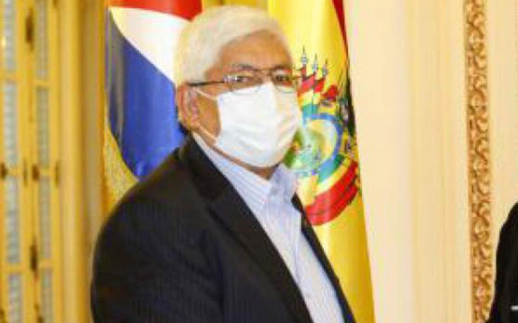 Fallece el embajador de Bolivia en Cuba, Eduardo Pardo