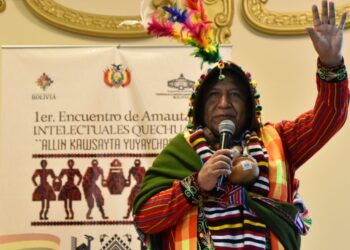 Choquehuanca clausura primer encuentro de amautas y llama a unidad sin rencor, odio y racismo