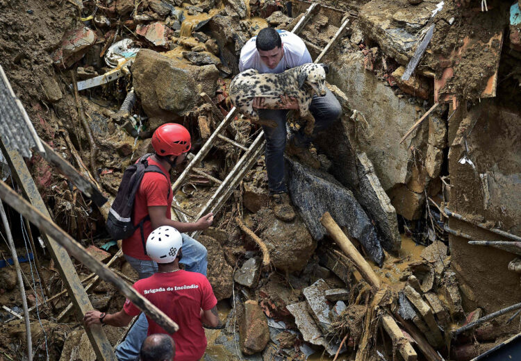 Intensa búsqueda de desaparecidos en Petrópolis por temporal que dejó más de 100 muertos