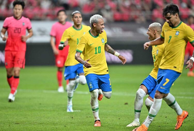 Brasil golea por 5-1 a Corea del Sur en un amistoso en Seúl