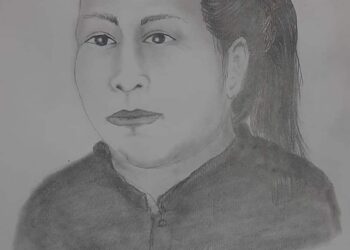 Retrato hablado de la mujer que raptó al bebé Alex. Foto: Policía Boliviana