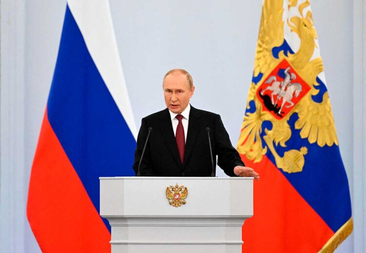 Putin firma la anexión de cuatro regiones de Ucrania