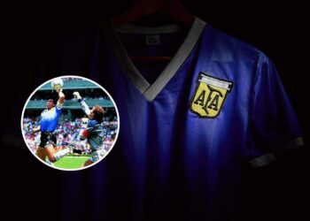 ‘Mano de Dios’: subastan la camiseta de Maradona contra Inglaterra en 1986