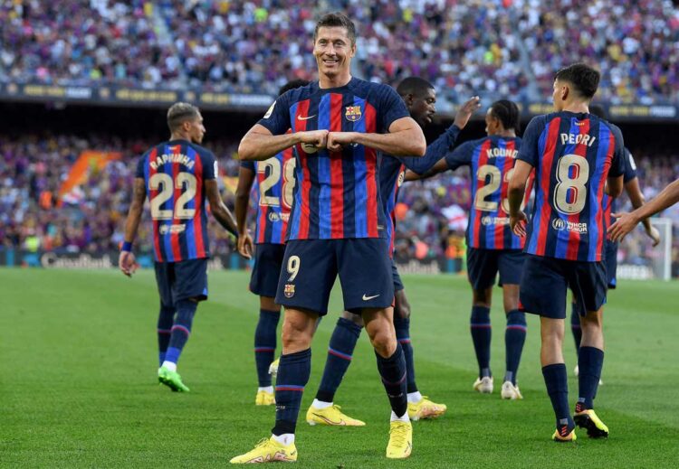 El Barça gana 4-0 al Valladolid con doblete de Lewandowski