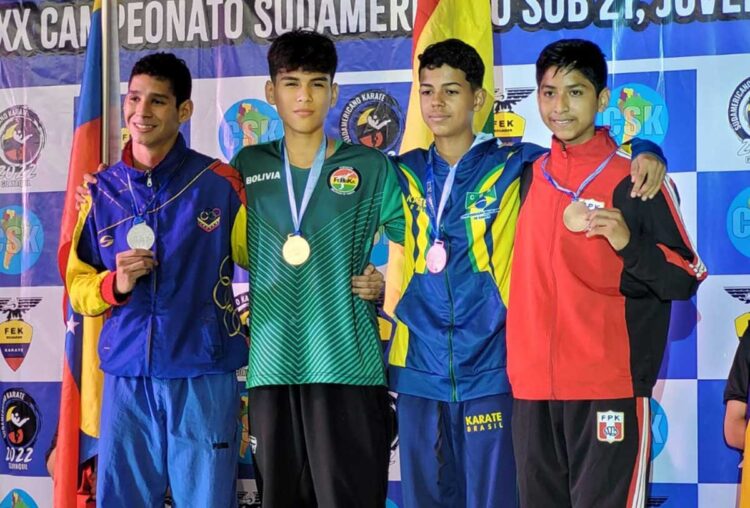Bolivia suma un oro y un bronce en el Sudamericano de karate
