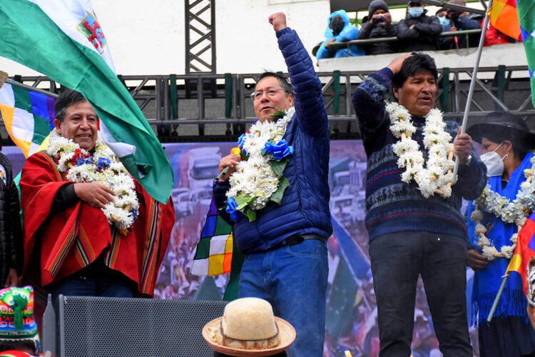 Arce, Choquehuanca y Morales estarán en marcha de defensa del Gobierno
