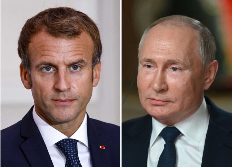 Putin dice a Macron que Occidente deje de suministrar armas a Ucrania